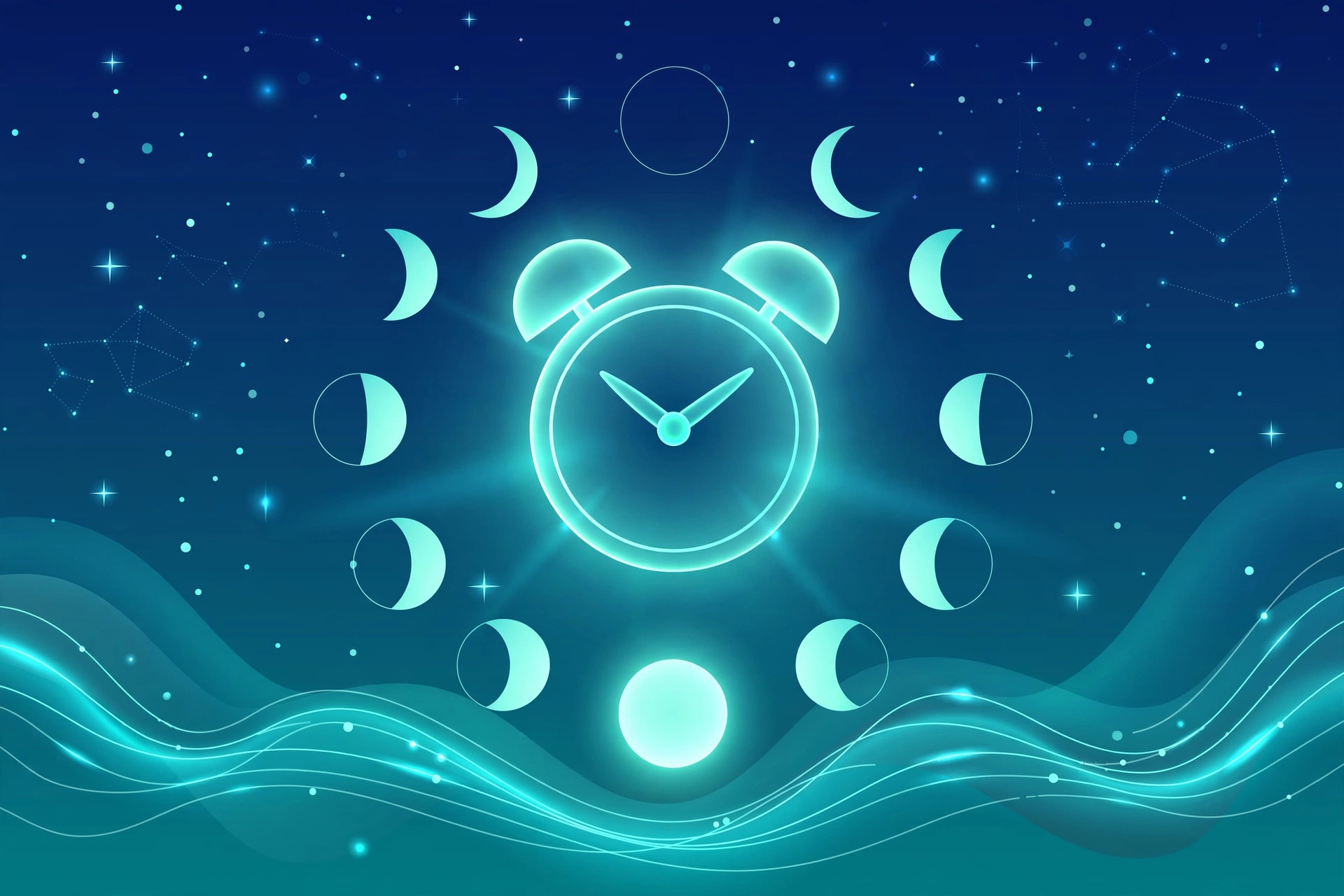 Illustration of how a sleep calculator works — using sleep cycles to find the best bedtime and wake time