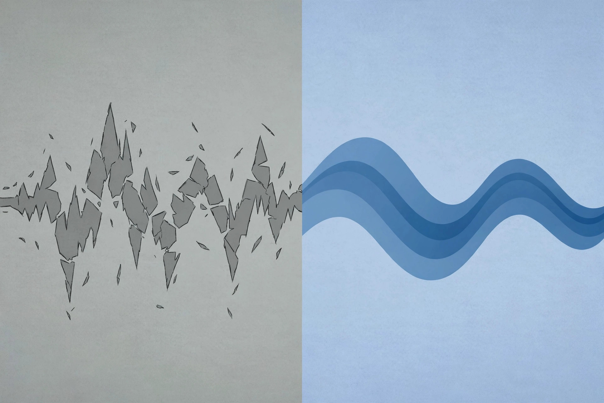 Illustration comparing fragmented and solid sleep — why do I wake up tired after 8 hours