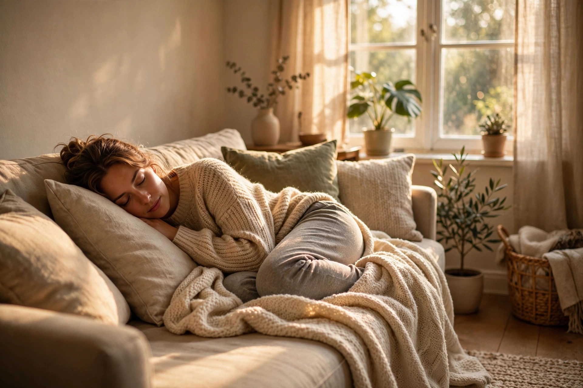 Person taking an afternoon nap on a couch — how long should a nap be